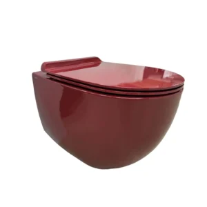 Wall mounted toilet Simas Vignoni Rubino with mounting kit glossy 56cm VI18&F85||RUB