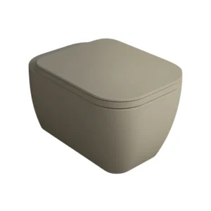 Wall mounted toilet Simas Henges Moka with mounting kit matt 55cm HE18&F85||MOK