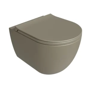 Wall mounted toilet Simas Vignoni Sabbia with mounting kit matt 48cm VI28&F85||SAB