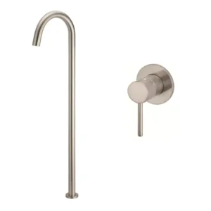 Floor Mounted Bath Mixer Meir Round Champagne Pink MB06-CH