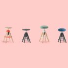 arki stool family postcard