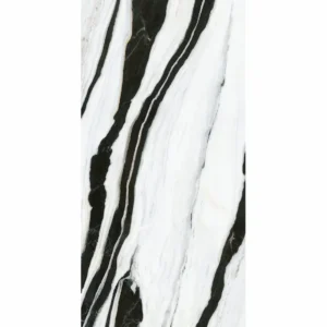 Large tile Infinity Panda White Luc glossy without mesh 160cm*320cm*6cm sq.m MB18-LUC