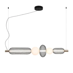 Люстра Viokef MARGOT LED 28W 3000K Черный и золотой 113*137.5см 4311600