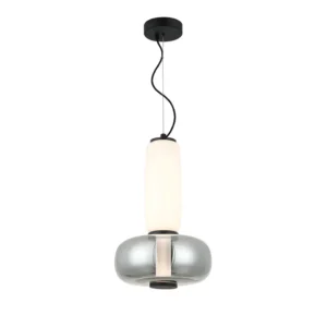 Люстра Viokef AVERY LED 18W 3000K SMOKE БЕЛО-ЧЕРНЫЙ 32*150см 4302500