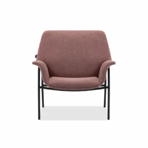 Reception chair Miago spray painted with footrest pink XS-050S