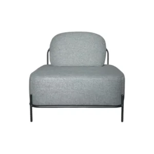 Reception chair Miago dark gray with black metal legs 77*66*75cm S-145-1||Grey
