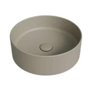 Countertop washbasin Simas Foriu Sabbia round without mixer and drain hole, matt 40cm FO01||SAB