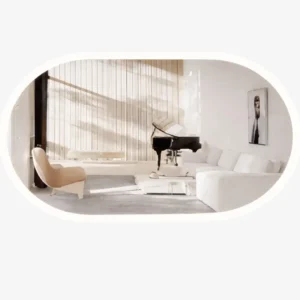 Jade Зеркало CESAR Овал Светодиод Датчик Диаметр 75 см JA23001-90N-Mirror