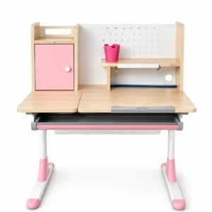 Study table Tozme Kids Pink Melamine surface Metal legs 100*60*55-79cm K2-100-PINK