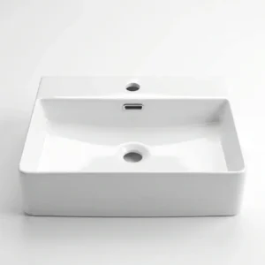 Washbasin Maramori ART BASIN Rectangle with water outlet white glossy 505*435*130 MAR_2173-S
