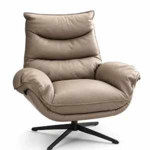 Reception chair Miago dark gray artificial leather 90*80*90cm YQT003