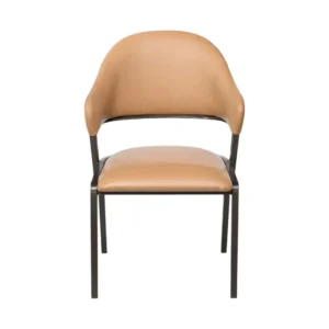 Kitchen chair Kimhome Brown Artificial leather 50*53*85cm Y83#-BROWN