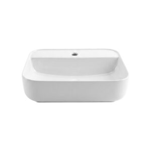 Раковина для ванной комнаты Maramori ART BASIN прямоугольная с водопроводным краном белая глянцевая 505*400*135 MAR_2231