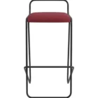 Bar stool Hongqiao burgundy 138 artificial leather with metal backrest CV B210BS 7 Burgundy
