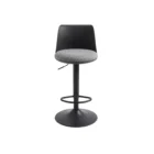 Bar stool with black metal frame and polypropylene backrest with soft surface pp 084BLACK 1 1 1
