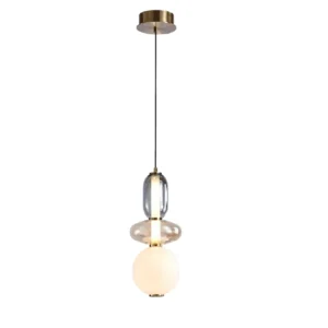 Chandelier Bokin Gray White Beige Glass Metal 20*H48-200cm MD8928-H480C