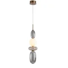 Chandelier Bokin Gray White Beige Glass Metal 20H76 200cm MD8928 H760B 1