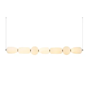 Chandelier Juncan Horizontal Glass Aluminum 3000K 61W 145*20*H150cm MD9037-7