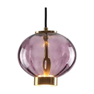 Chandelier Juncan Purple Glass Metal 3000K D15*H18cm MD2409-A