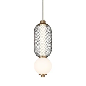 Chandelier Juncan Black Gold Metal LED 9W 3000K D15*H39cm MD160-A