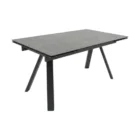 Kitchen table Miago black extendable with stone top 160 240cm 24 1803