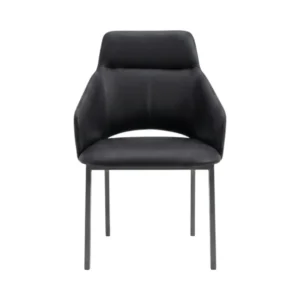 Kitchen chair Miago Black Artificial leather Metal legs HLY25-2582