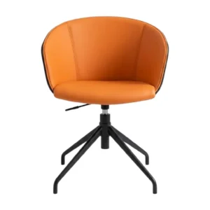 Office chair Hongqiao Carrot color Artificial leather Medium backrest Height adjustable CM-T213BS-Orange
