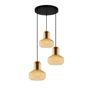 Люстра Viokef MANDY LED 40 Вт Золотистая 123,5 см*30 см 4296000